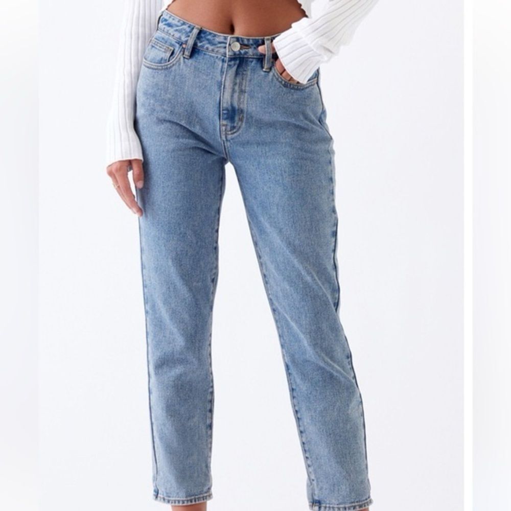 Pacsun Mom Jeans Medium Wash Lexie Blue Size 24